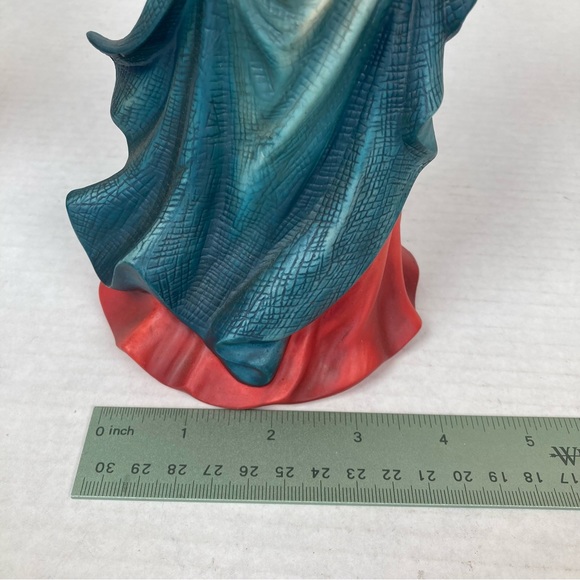 O'Well Grandeur Noel 2 Piece Porcelain Kneeling Angel and Angel Playing Harp - Picture 12 of 16